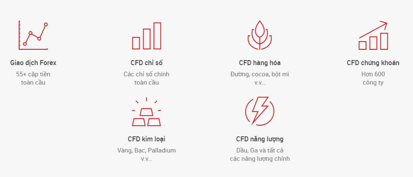 Các sản phẩm của sàn