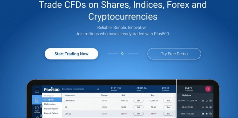Giao dịch CFD tại Plus500