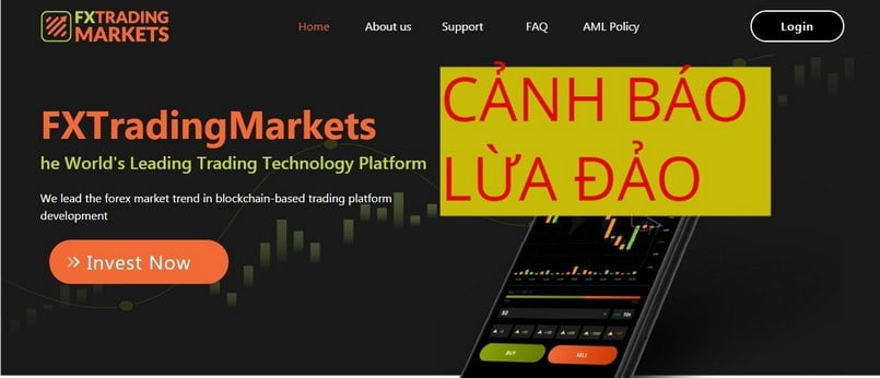 Cảnh báo sàn FX Trading Markets lừa đảo