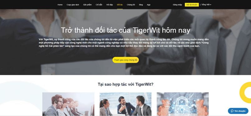 Bạn có thể trở thành đối tác của TigerWit