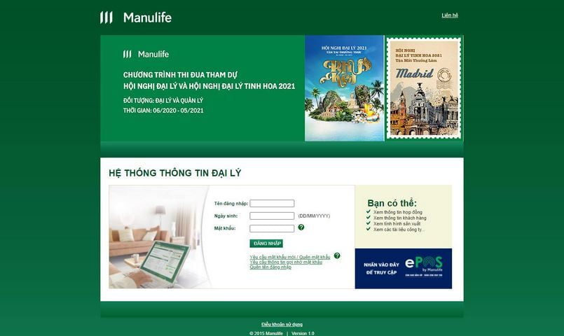 Thông tin về hệ thống đaily manulife