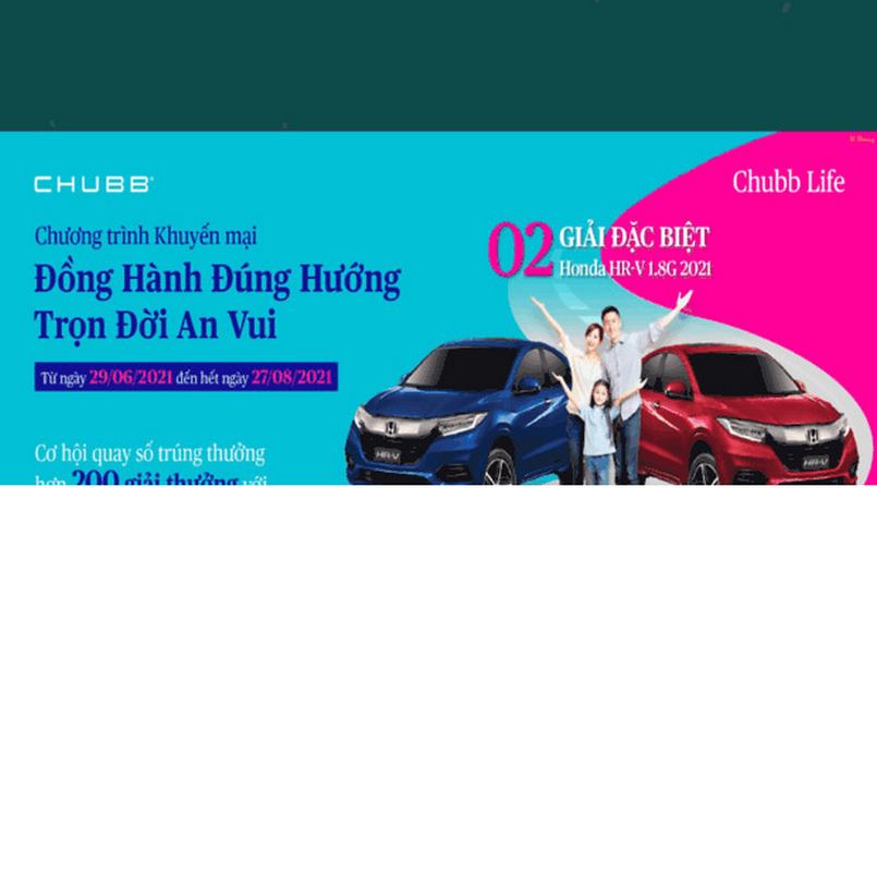 Chương trình khuyến mãi của Chubb Life